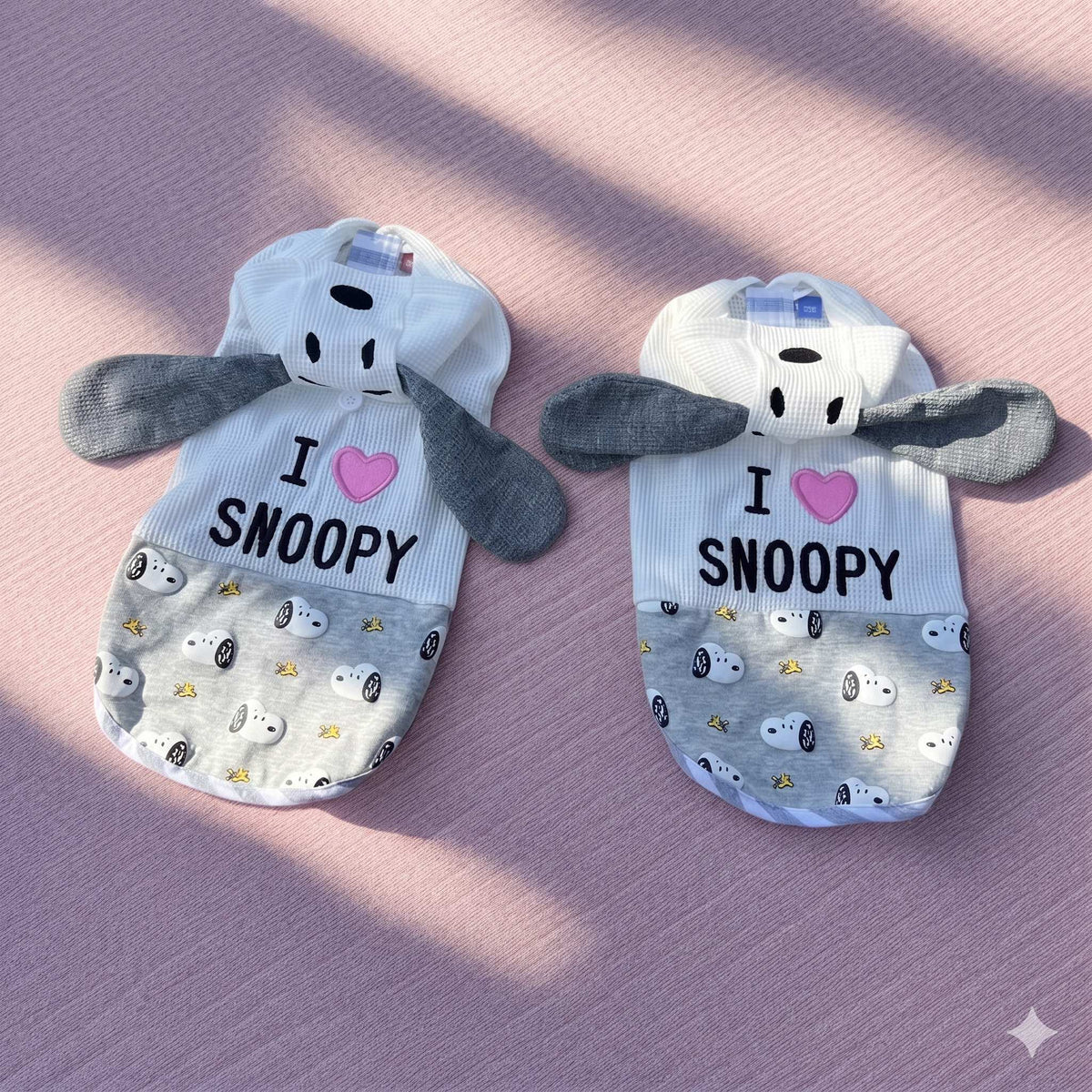 Snoopy Character Hooded Dog Sweatshirt