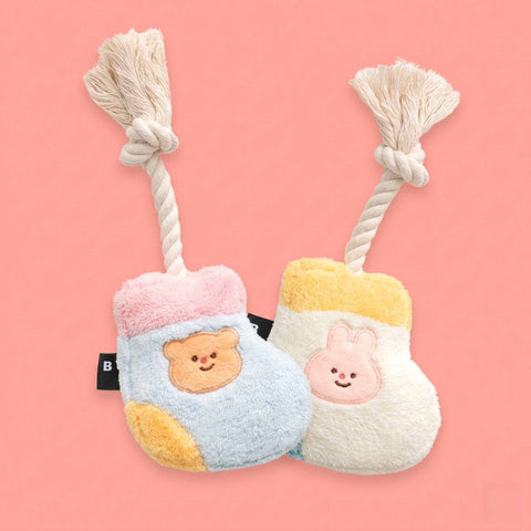 Socks Rope Toy - Rabbit / Bear