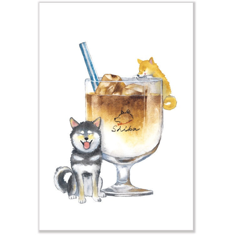 Summer · Shiba Inu & Delicious Summer Postcard