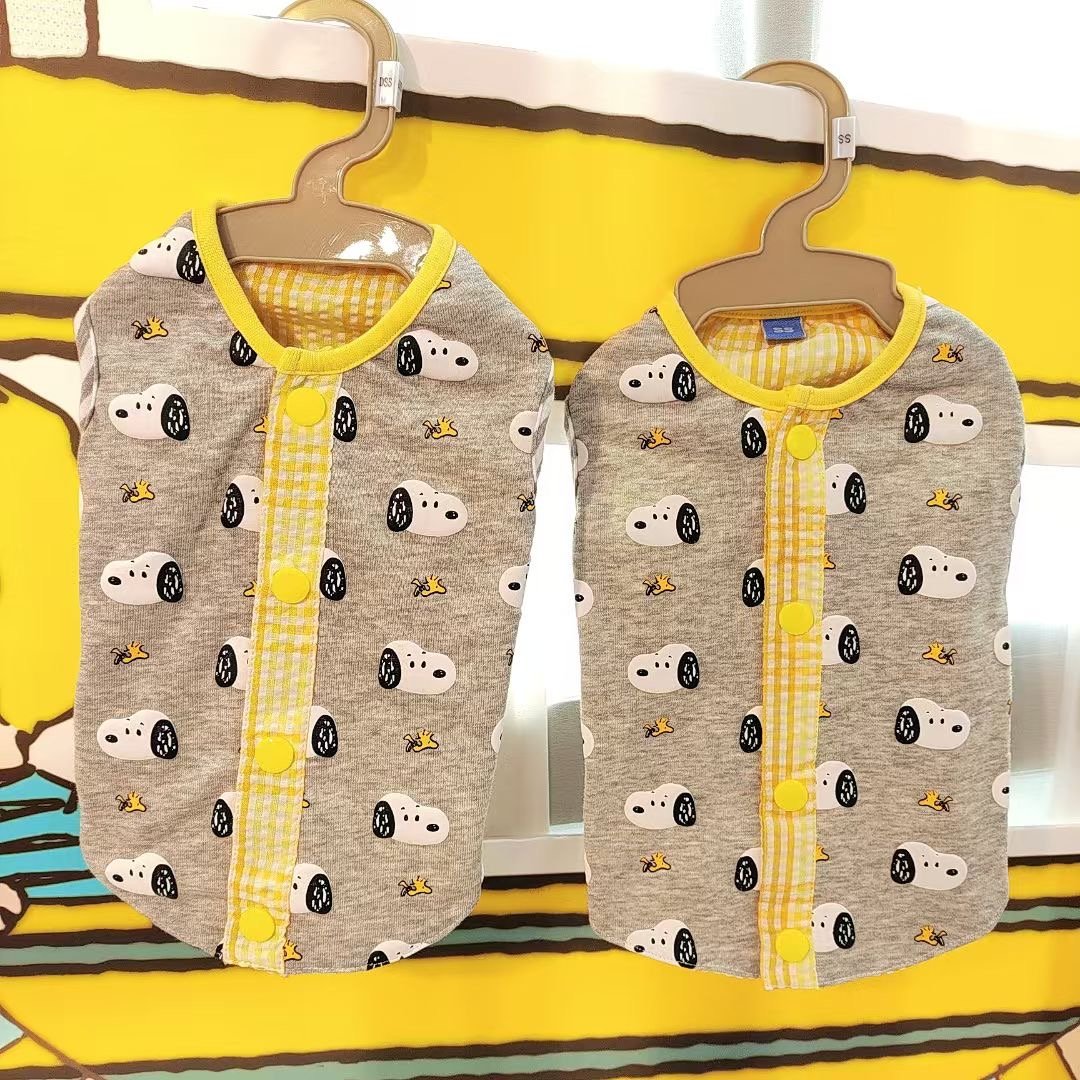 Snoopy & Woodstock Button-Up Dog Vest image 4