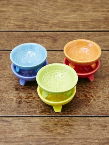 Amina Ceramic Mini Incense Holder, Orange