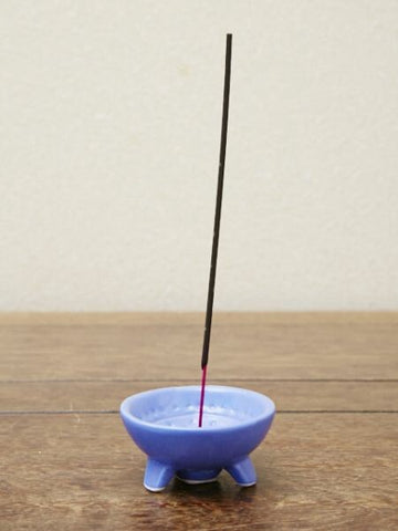Amina Ceramic Mini Incense Holder, Navy