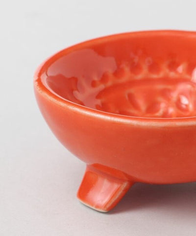 Amina Ceramic Mini Incense Holder, Orange