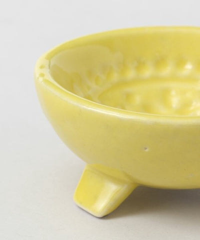 Amina Ceramic Mini Incense Holder, Yellow