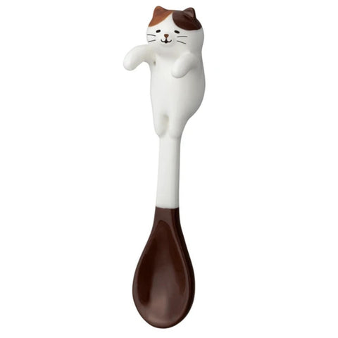 DECOLE Calico Cat Ceramic Hanging Spoon