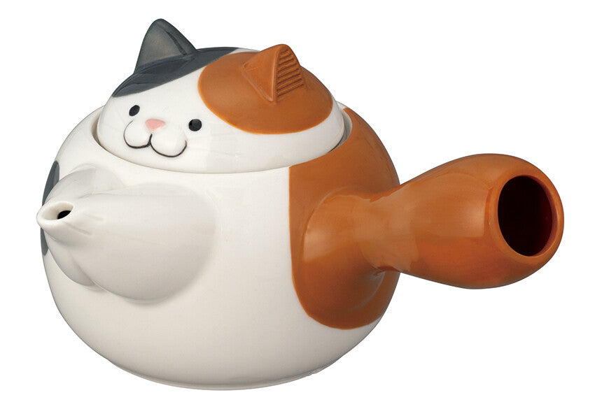 DECOLE Calico Cat Ceramic Teapot with Infuser – 260ml
