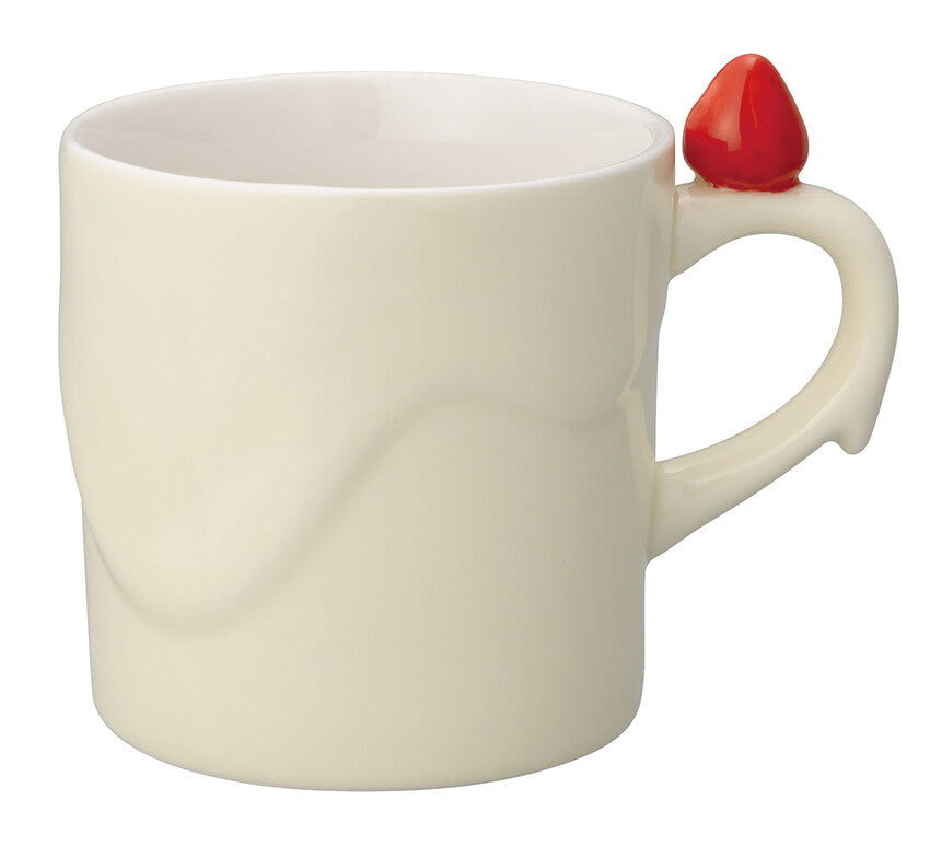 DECOLE Melty Cake Mug, Cream