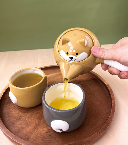 DECOLE Shiba Teacup, Brown