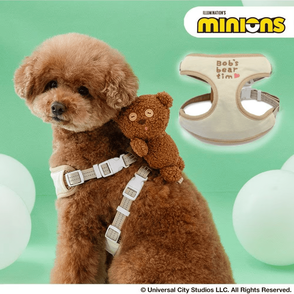[PET PARADISE] Minions Tim Dog Harness with Plush Mascot image 0