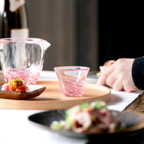 Tsugaru Vidro Maizakura Handmade Glass Sake Cup – 60ml