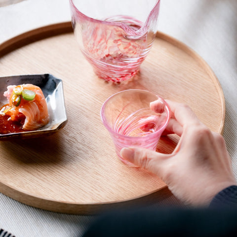 Tsugaru Vidro Maizakura Handmade Glass Sake Cup – 60ml