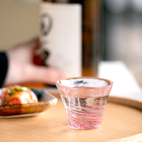 Tsugaru Vidro Maizakura Handmade Glass Sake Cup – 60ml