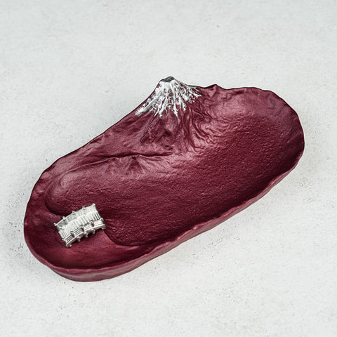 GINGADO Sakasa Fuji Incense Holder – Red Fuji