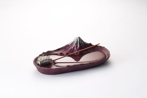 GINGADO Sakasa Fuji Incense Holder – Red Fuji