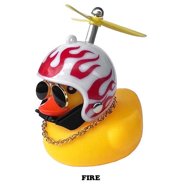 Helmet Rubber Duck, Fire