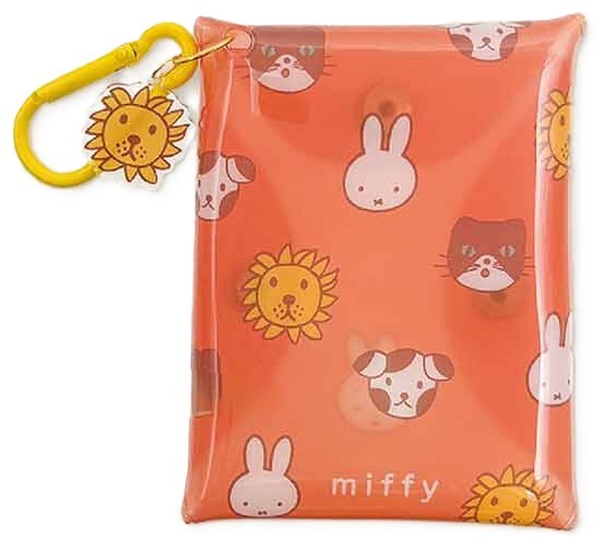 Miffy Colorful Sagara Clear Multi Pouch, Orange