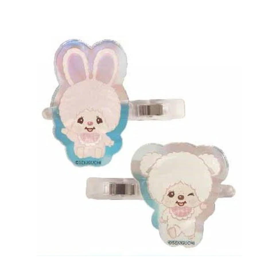 Monchhichi Chimutan & Cham Aurora Hair Clips – Set of 2