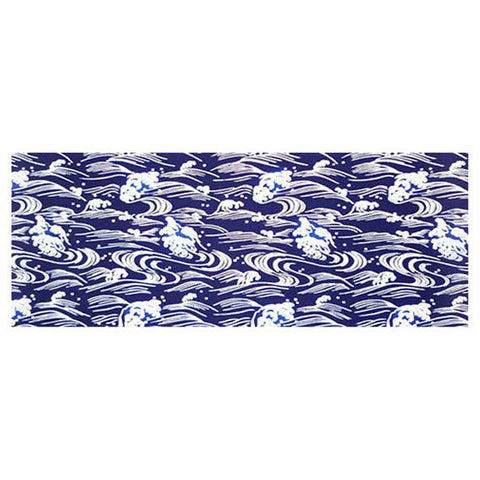 Todaya Shoten Aranami Waves Chusen Cotton Tenugui Towel