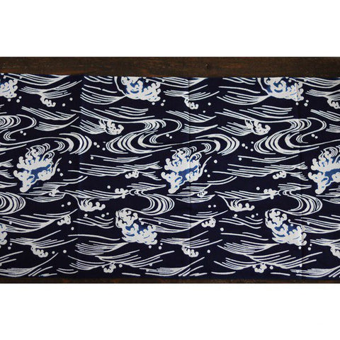Todaya Shoten Aranami Waves Chusen Cotton Tenugui Towel