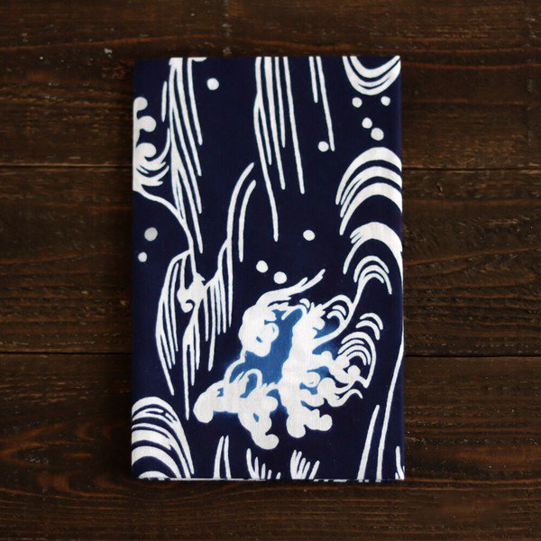 Todaya Shoten Aranami Waves Chusen Cotton Tenugui Towel