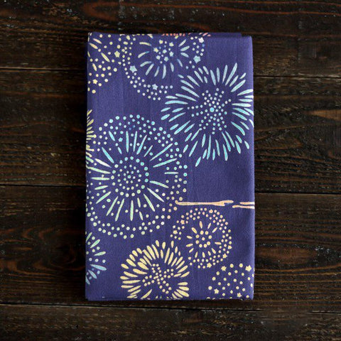 Todaya Shoten Fireworks Chusen Cotton Tenugui Towel