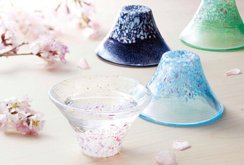 Toyo Sasaki Glass Sakura Fuji Fortune Cup, Clear Cherry