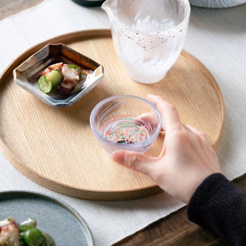 Tsugaru Vidro Harugasumi Handmade Glass Sake Cup – 85ml