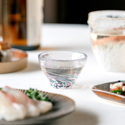 Tsugaru Vidro Harugasumi Handmade Glass Sake Cup – 85ml