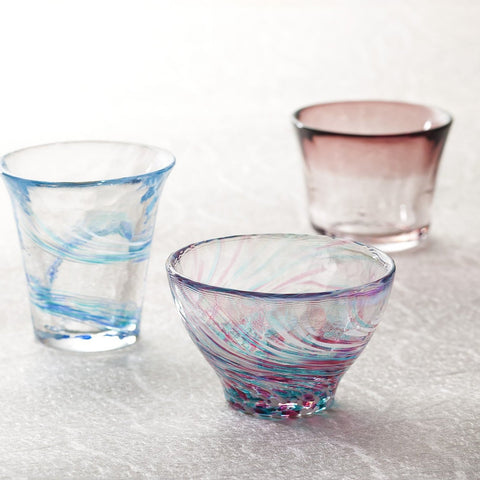 Tsugaru Vidro Harugasumi Handmade Glass Sake Cup – 85ml