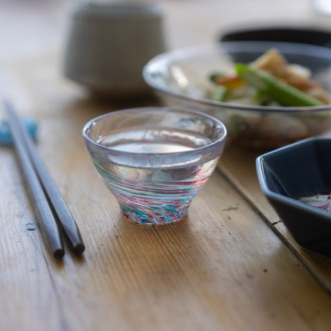 Tsugaru Vidro Harugasumi Handmade Glass Sake Cup – 85ml