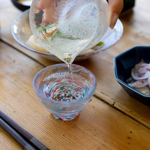 Tsugaru Vidro Harugasumi Handmade Glass Sake Cup – 85ml
