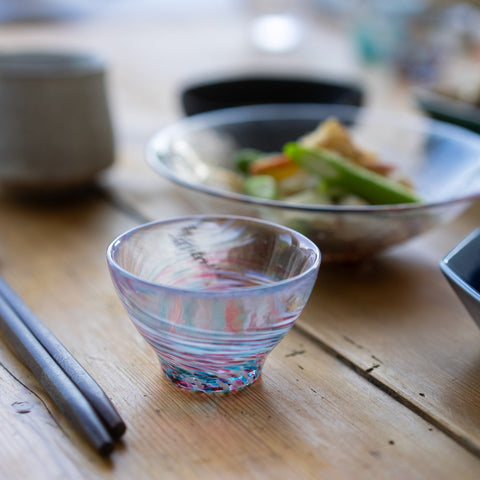 Tsugaru Vidro Harugasumi Handmade Glass Sake Cup – 85ml