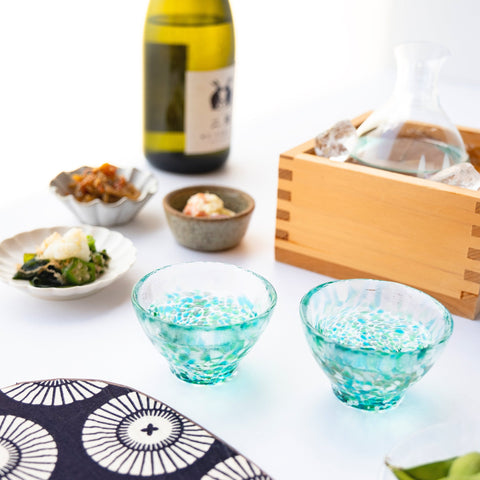 Tsugaru Vidro Mizubasho Handmade Glass Sake Cup – 85ml