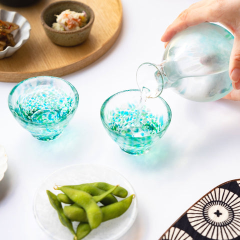 Tsugaru Vidro Mizubasho Handmade Glass Sake Cup – 85ml
