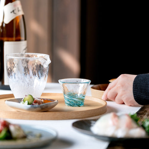 Tsugaru Vidro Natsutsubaki Handmade Glass Sake Cup – 60ml