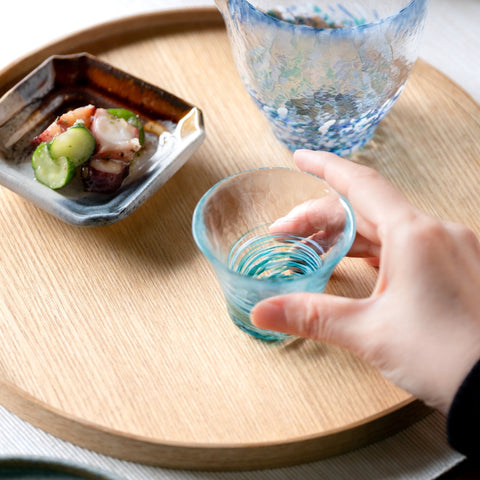 Tsugaru Vidro Natsutsubaki Handmade Glass Sake Cup – 60ml