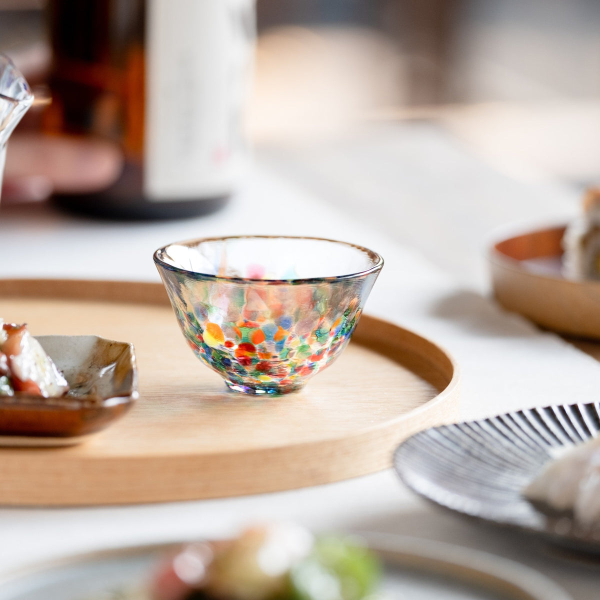 Tsugaru Vidro Nebuta Nagashi Handmade Glass Sake Cup – 50ml