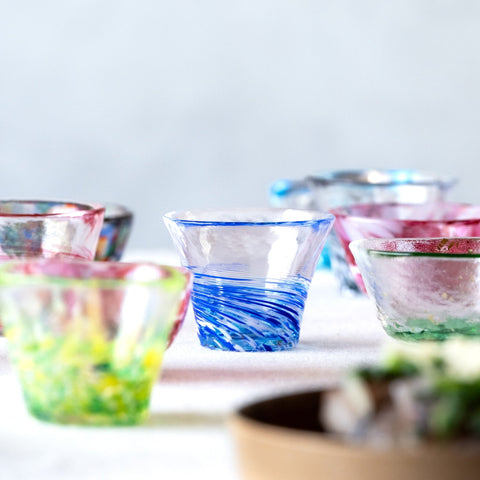 Tsugaru Vidro Takikaze Handmade Glass Sake Cup – 60ml
