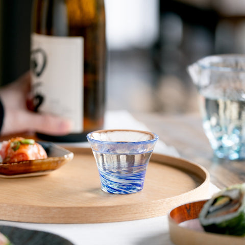 Tsugaru Vidro Takikaze Handmade Glass Sake Cup – 60ml