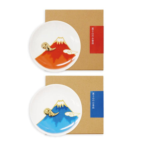 YOUYOUANG Mount Fuji Incense Plate, Blue