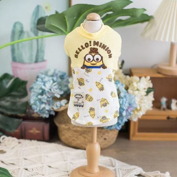 Minions Waffle Knit Patchwork T-Shirt - Image 7