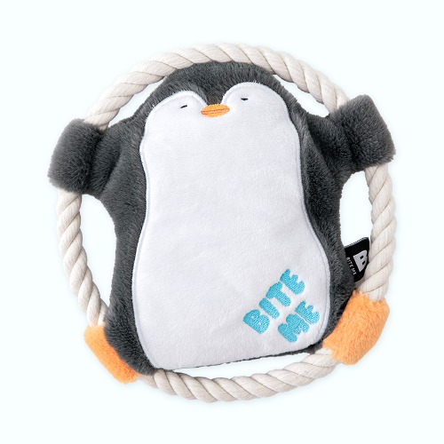 [Biteme] Hug Me Rope Tug Toy - Penguin