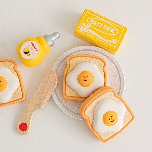 [Biteme] Egg Toast latex Toy