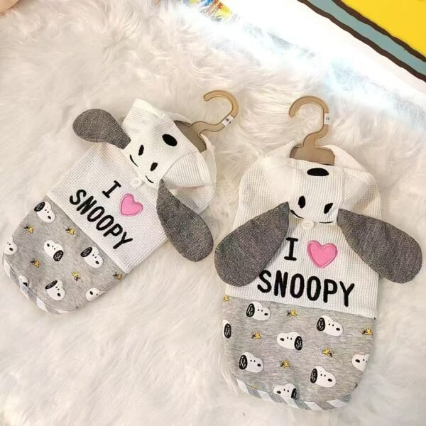 Snoopy Character Hooded Dog Sweatshirt - Image 4