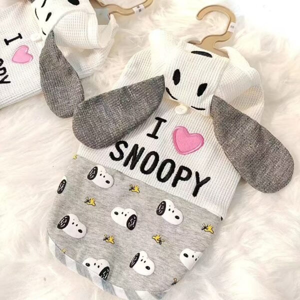 Snoopy Character Hooded Dog Sweatshirt - Image 5