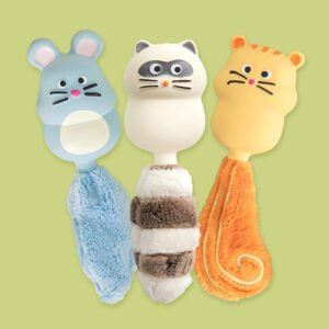[Biteme] Tails Latex Toy-Friendly Dog Toy with Fluffy Tail