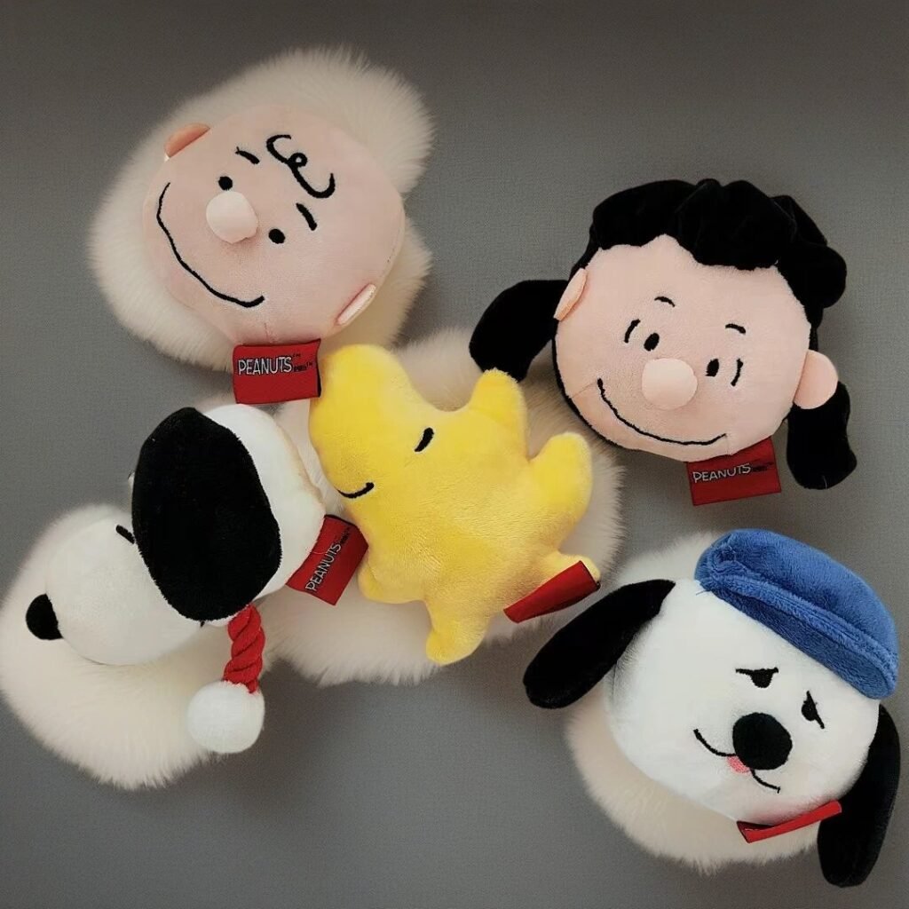 Peanuts Character Squeaky Dog Toys Set