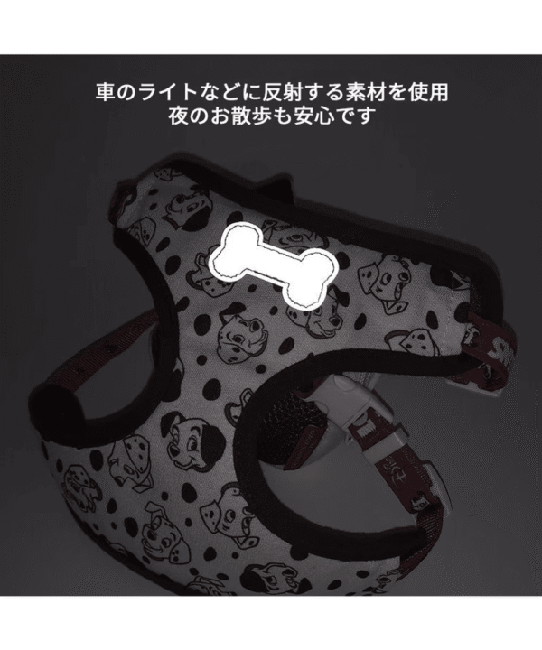 [PET PARADISE] Disney 101 Dalmatians Dog Harness with Plush Backpack – Size S - Image 11
