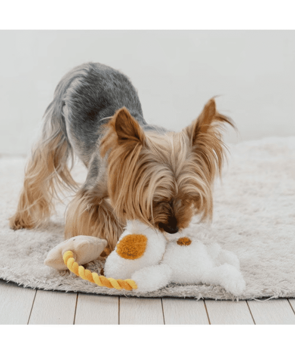 [PET PARADISE] Snoopy Andy Rope Toy– Squeaky Plush Dog Toy - Image 5