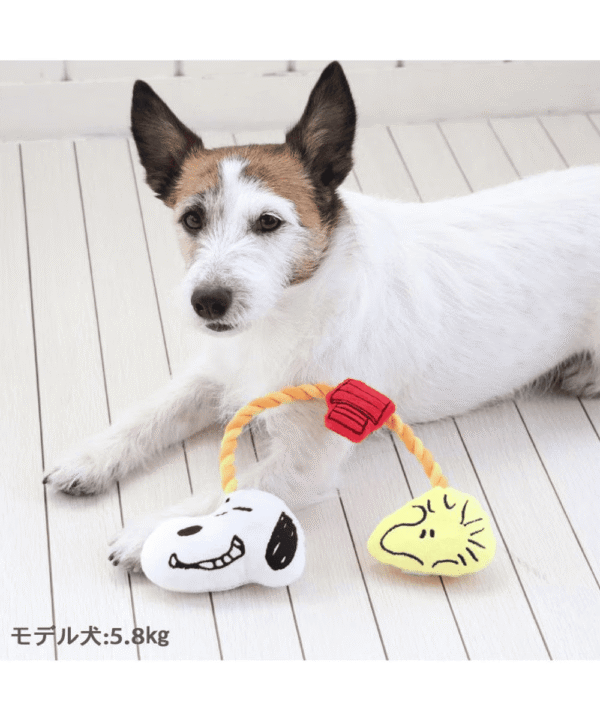 [PET PARADISE] Snoopy & Friends Rope Toy– Squeaky Plush Dog Toy - Image 7